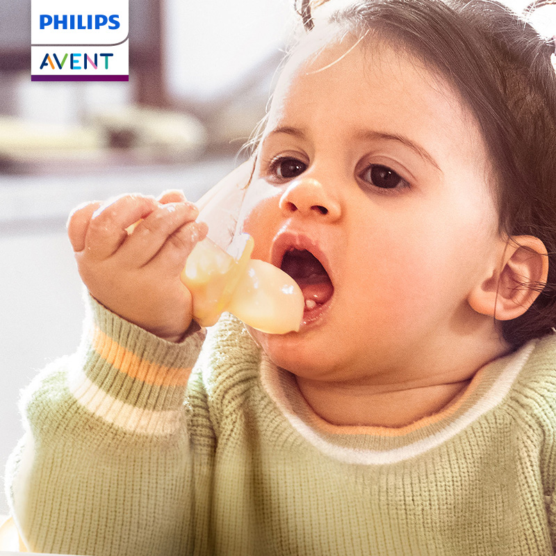 Baby Food Eating - PHILIPS AVENT gel de silice cuillère