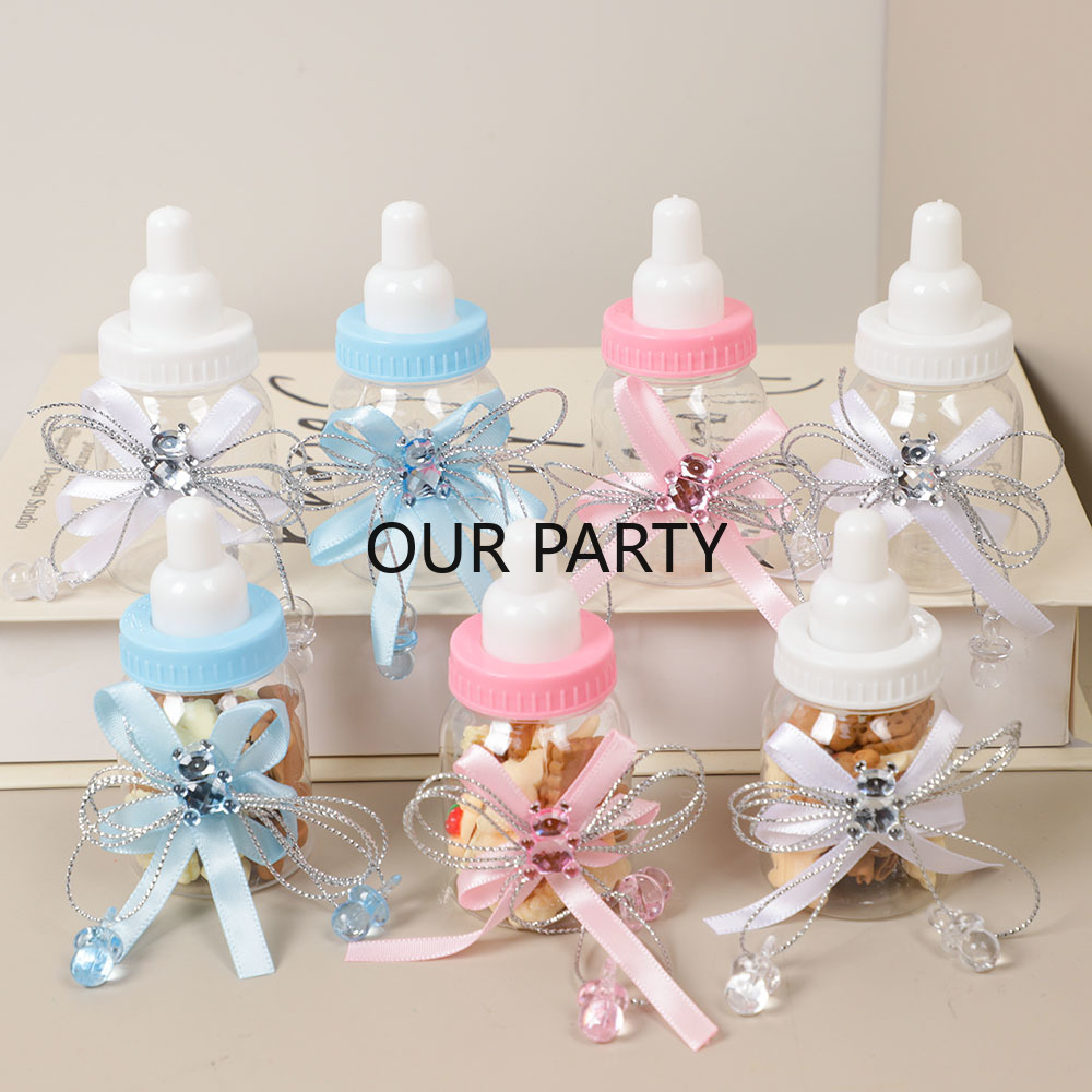 Baby Food Bottle - BiSantos en plastique avec nœud pour