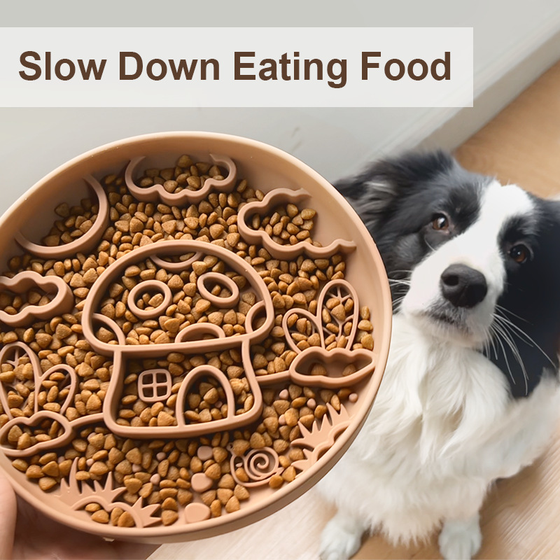 Silicone Suction Bowl - Nouveau champignon chien bol de nourriture