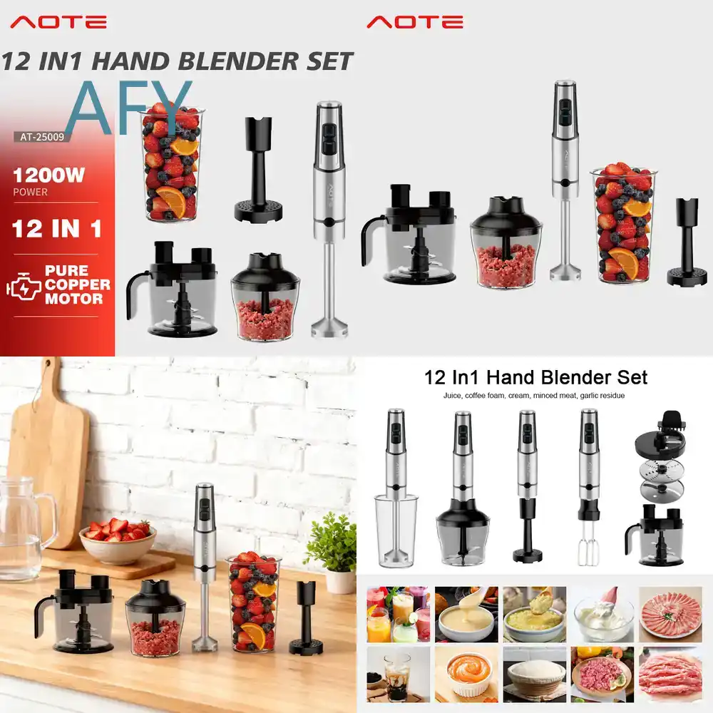 Baby Food Hand Blender - Mixeur Plongeant Électrique AOTE Conforme aux