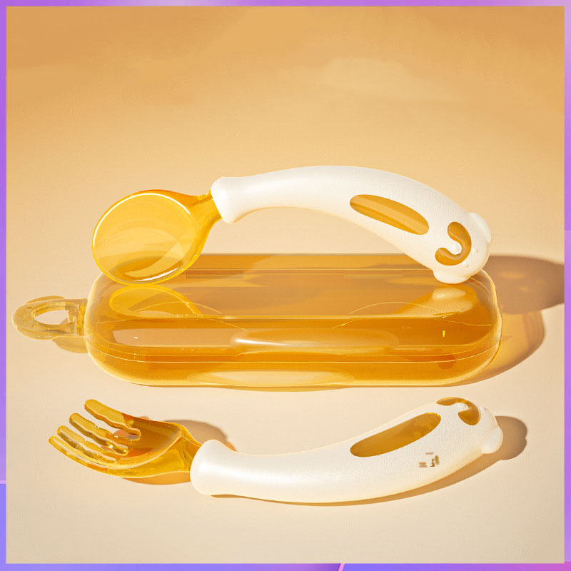 Baby Food Eating - Cuillère fourchette pour bébé/apprentissage à manger,