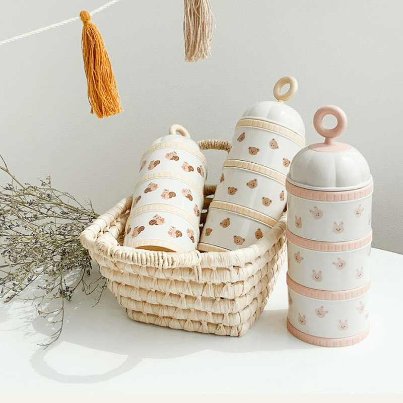 Baby Food Bottle - Boîte de lait en poudre ours