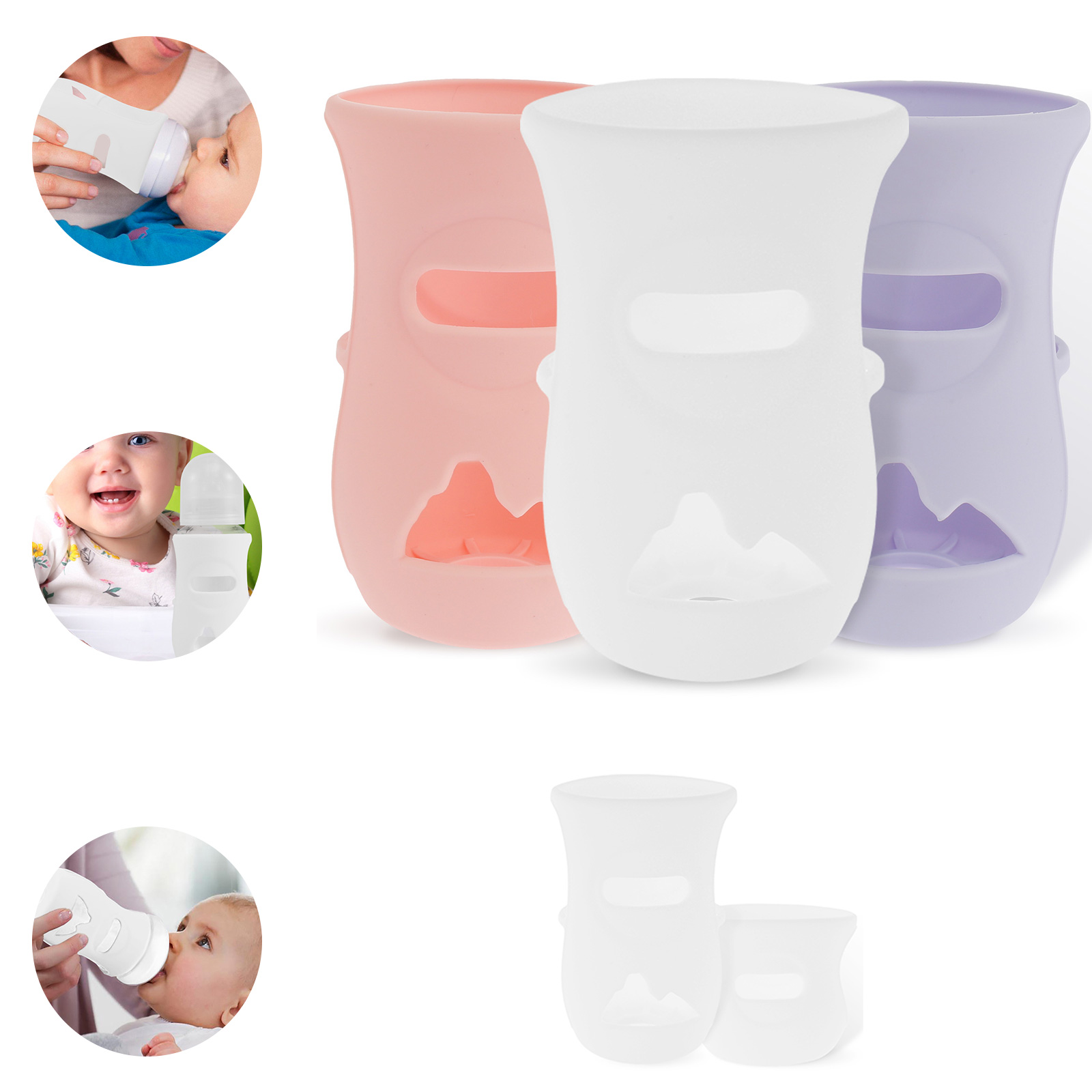 Baby Food Bottle - Manchons en Silicone couvercle de biberon