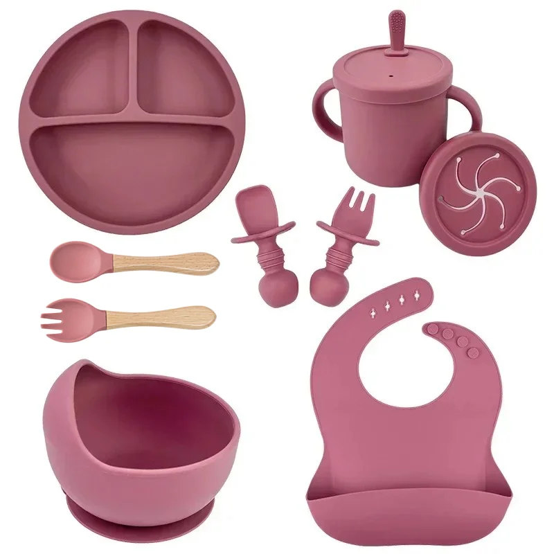 Silicone Suction Bowl - Ensemble de plats en Silicone de