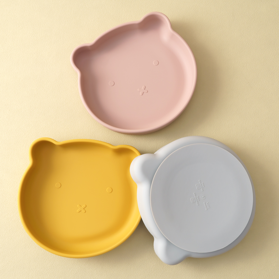 Baby Food Eating - Plats en Silicone pour bébé, assiette