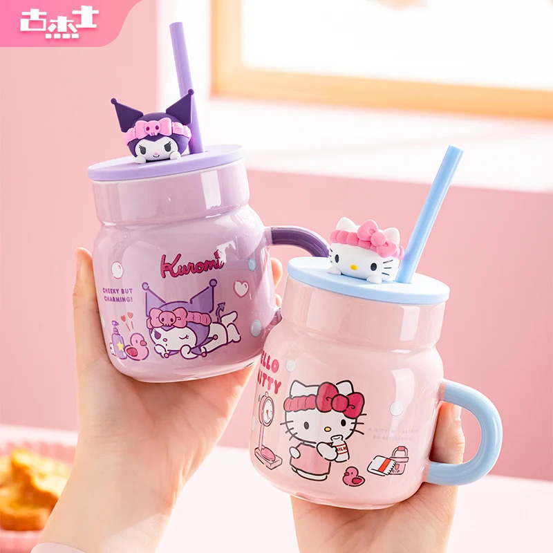 Training Cup Straw - Sanrio 450ml tasse en céramique Hello