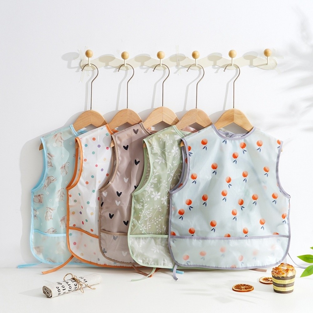 Baby Food Eating - Bavoir d'alimentation imperméable pour bébé, sans