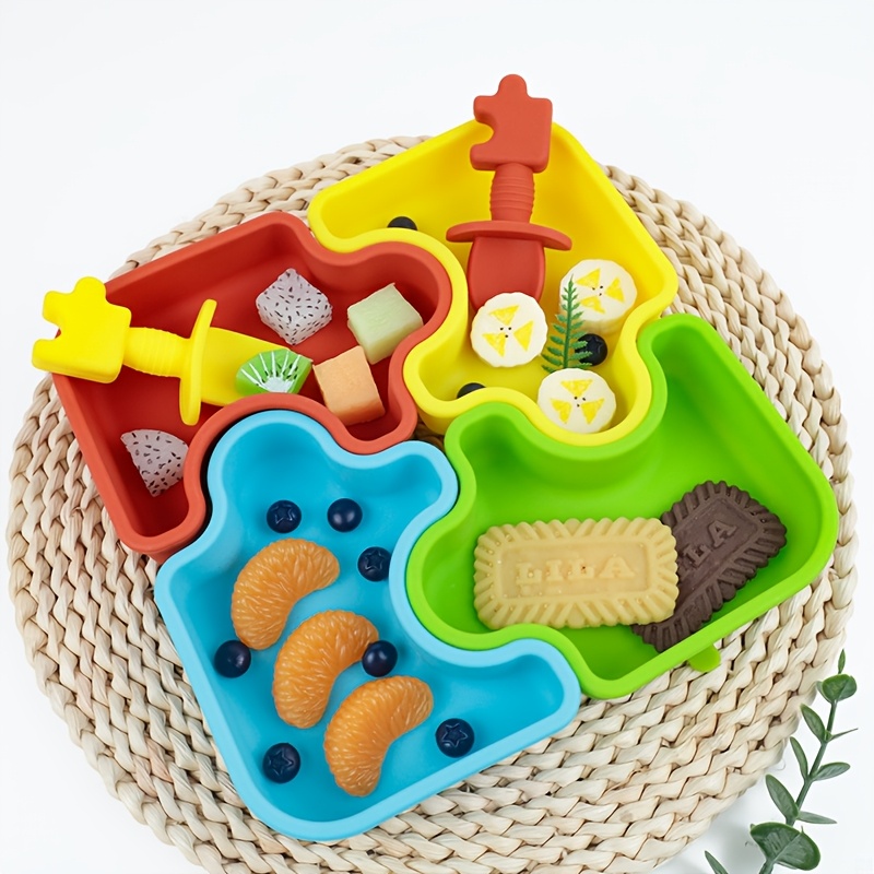 Baby Food Menu - Ustensile d'alimentation en Silicone pour bébé,