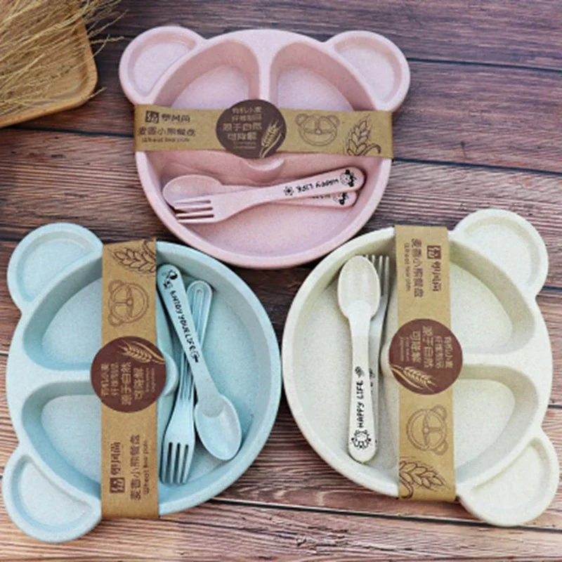 Baby Food Eating - Ensemble de Couverts Anti-Brûlure pour Bébé,