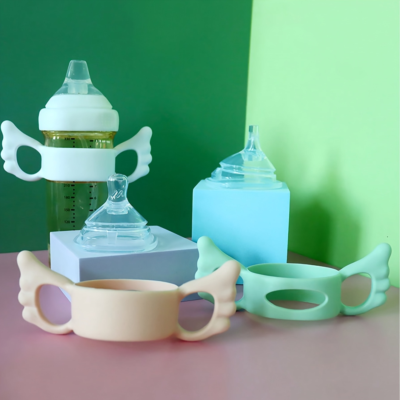 2 poignées en silicone (couleu - Baby Food Bottle avis et prix