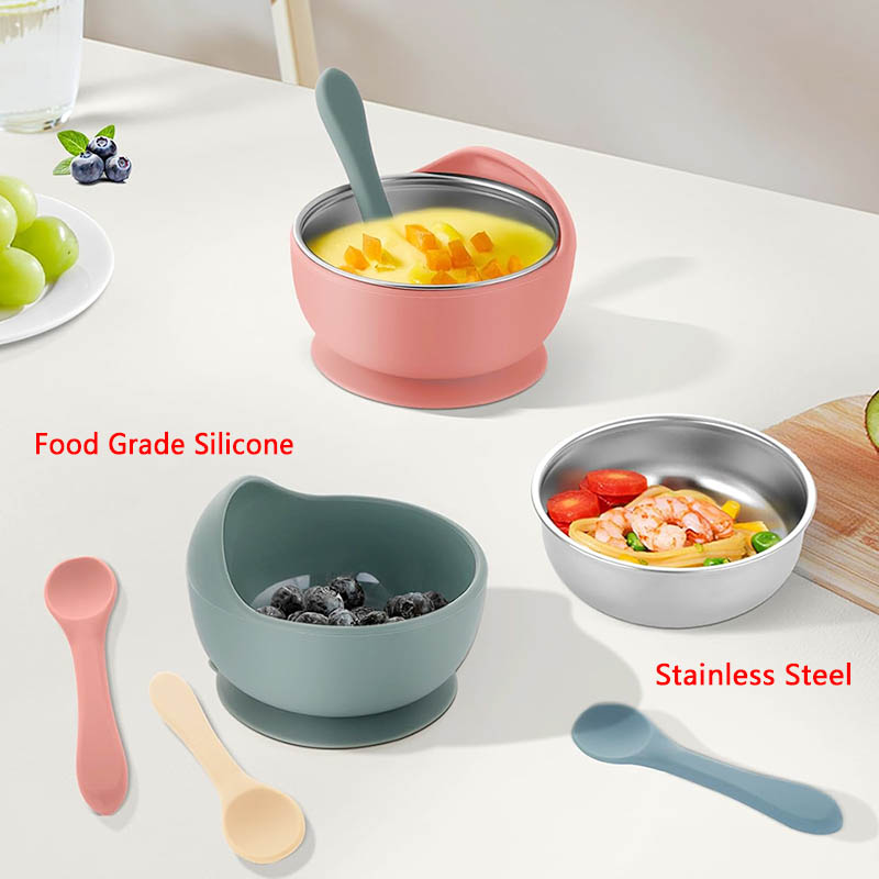 Ensemble de 3 bols d'alimentat - Silicone Suction Bowl avis et prix
