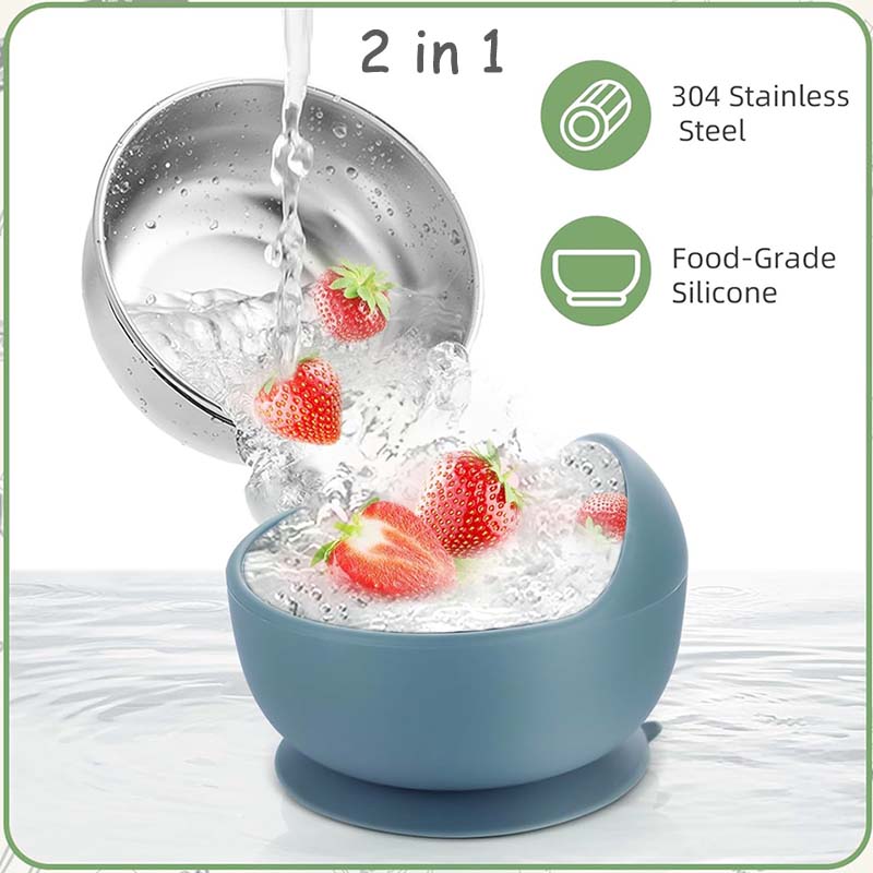 Ensemble de 3 bols d'alimentat - Silicone Suction Bowl avis et prix
