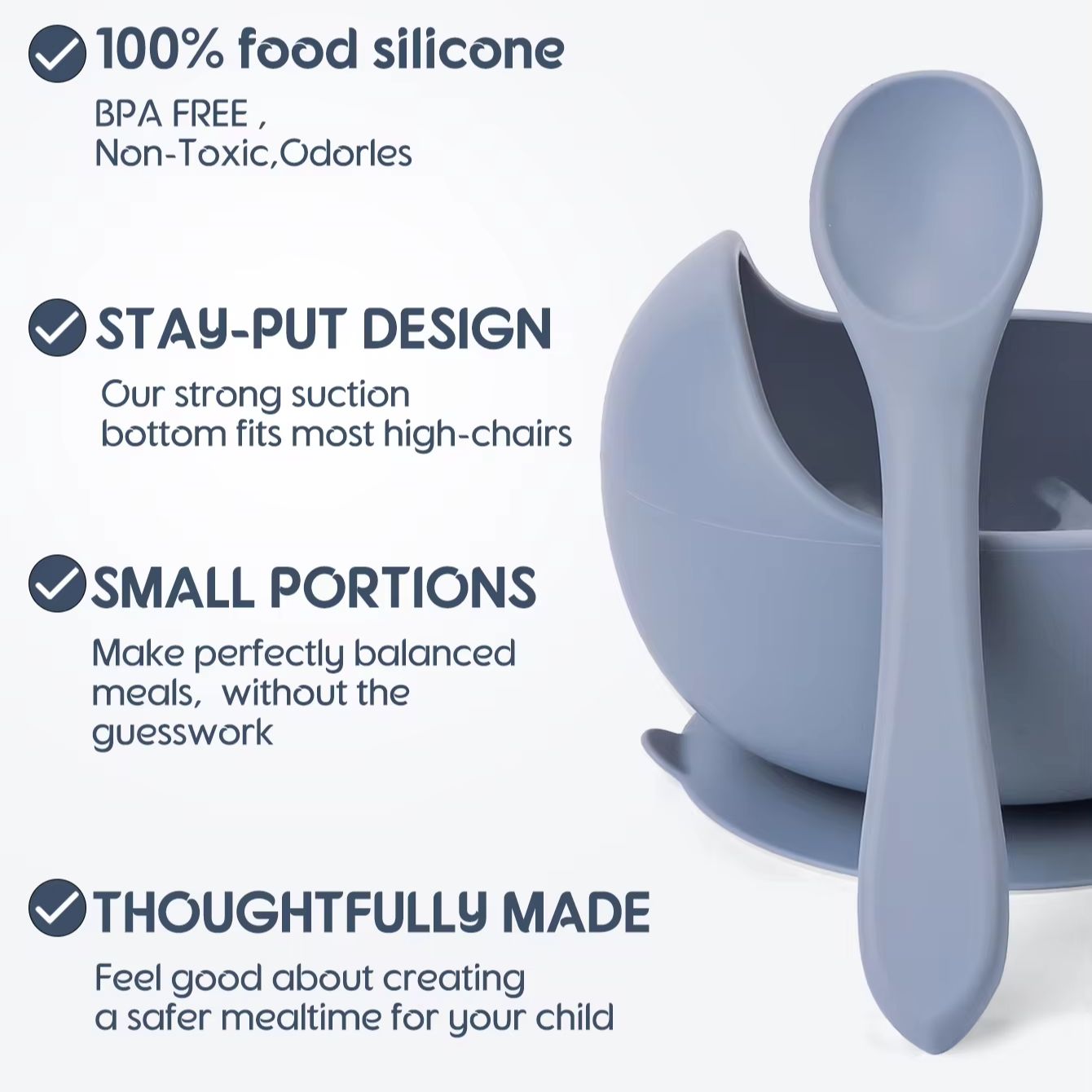 Bol à ventouse en Silicone, va - Baby Food Eating avis et prix