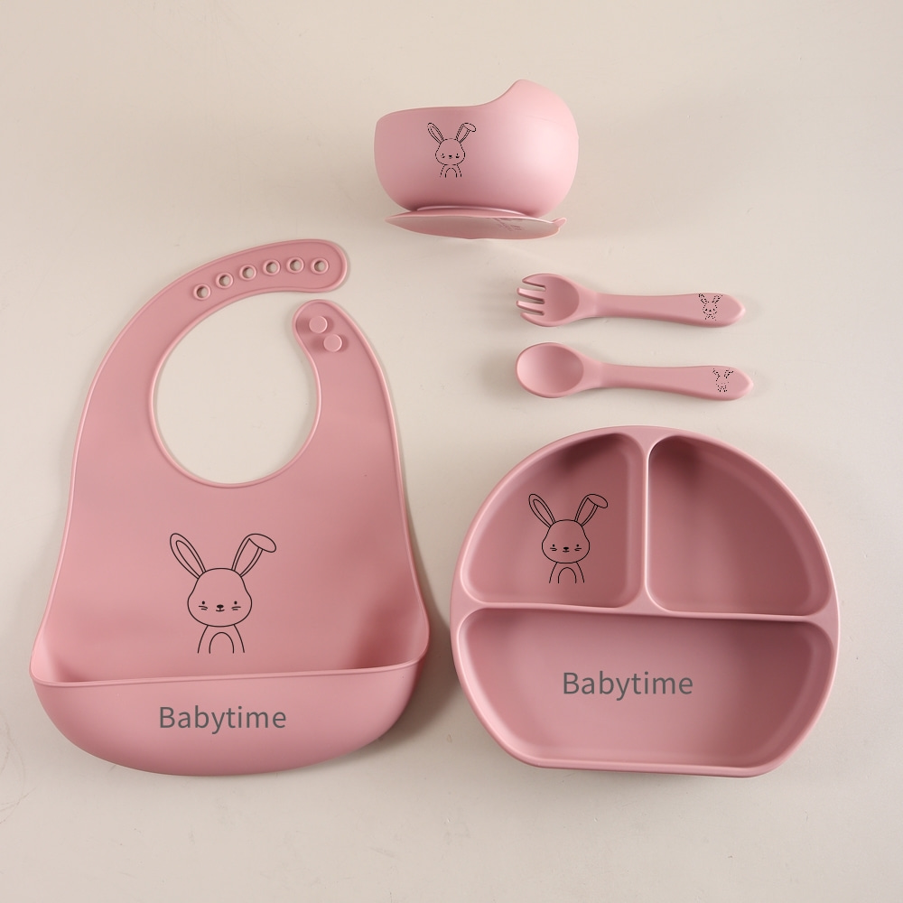 Ensemble de 5 ustensiles pour  - Silicone Suction Bowl avis et prix