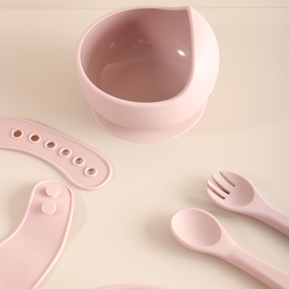 Ensemble de 5 ustensiles pour  - Silicone Suction Bowl avis et prix