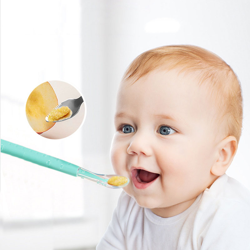 Cuillère grattoir à Double têt - Baby Food Eating avis et prix