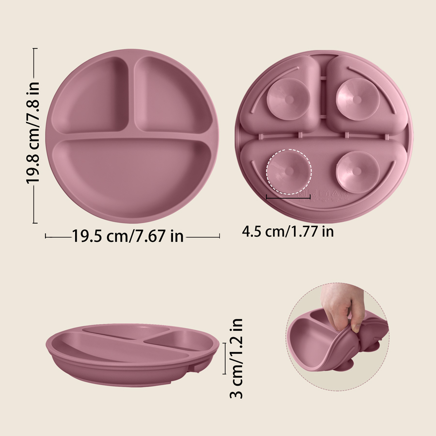 Assiette à manger en Silicone  - Silicone Suction Bowl avis et prix