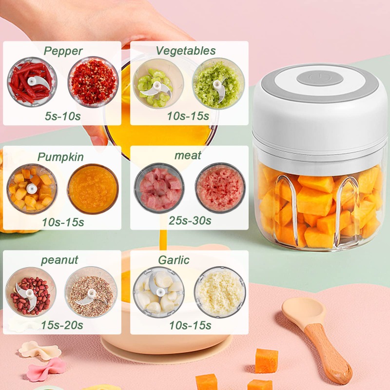 Hachoir à ail électrique 250 m - Baby Food Vegetable avis et prix
