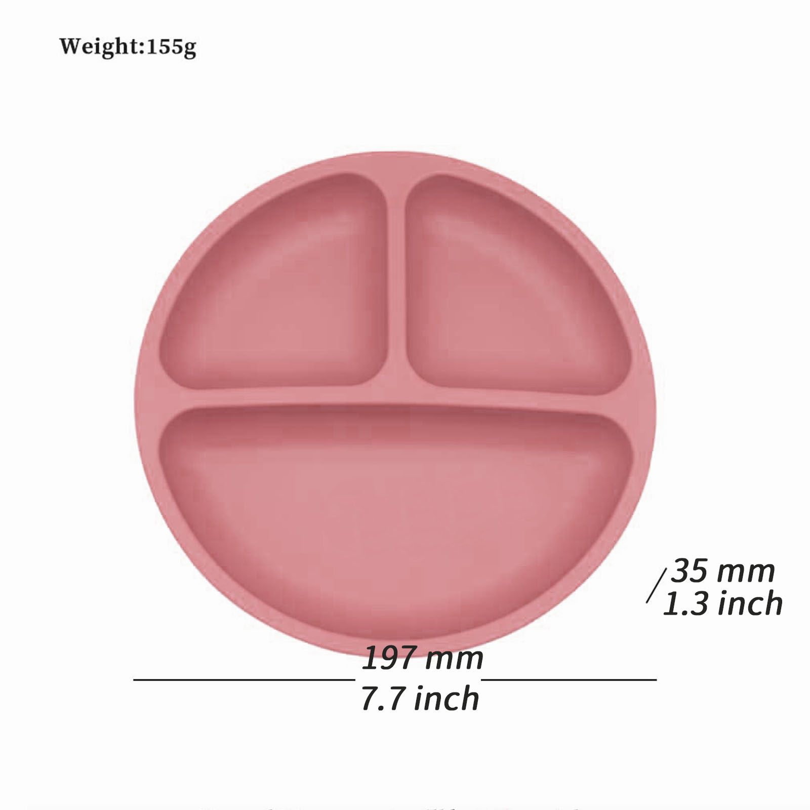 Plaque fendue en silicone de q - Silicone Suction Bowl avis et prix